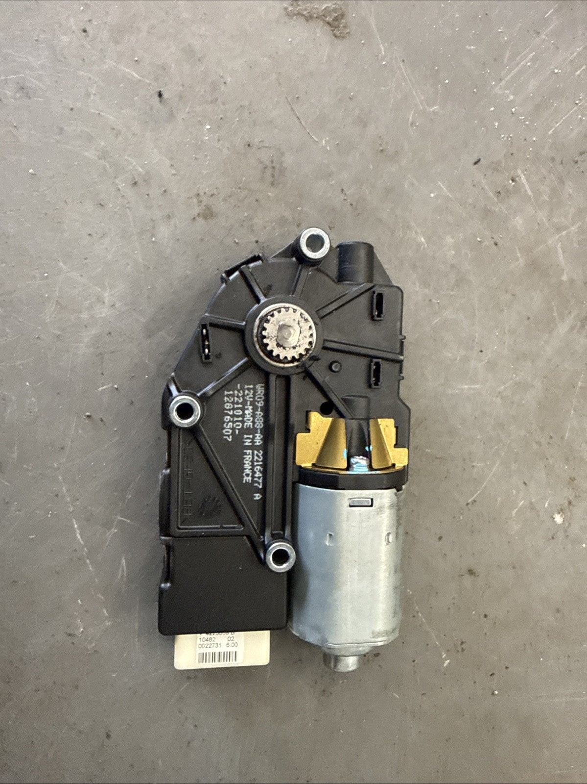 2010 JAGUAR XJ X351 PANORAMIC SUNROOF ROOF MOTOR ACTUATOR WR09-A88-AA