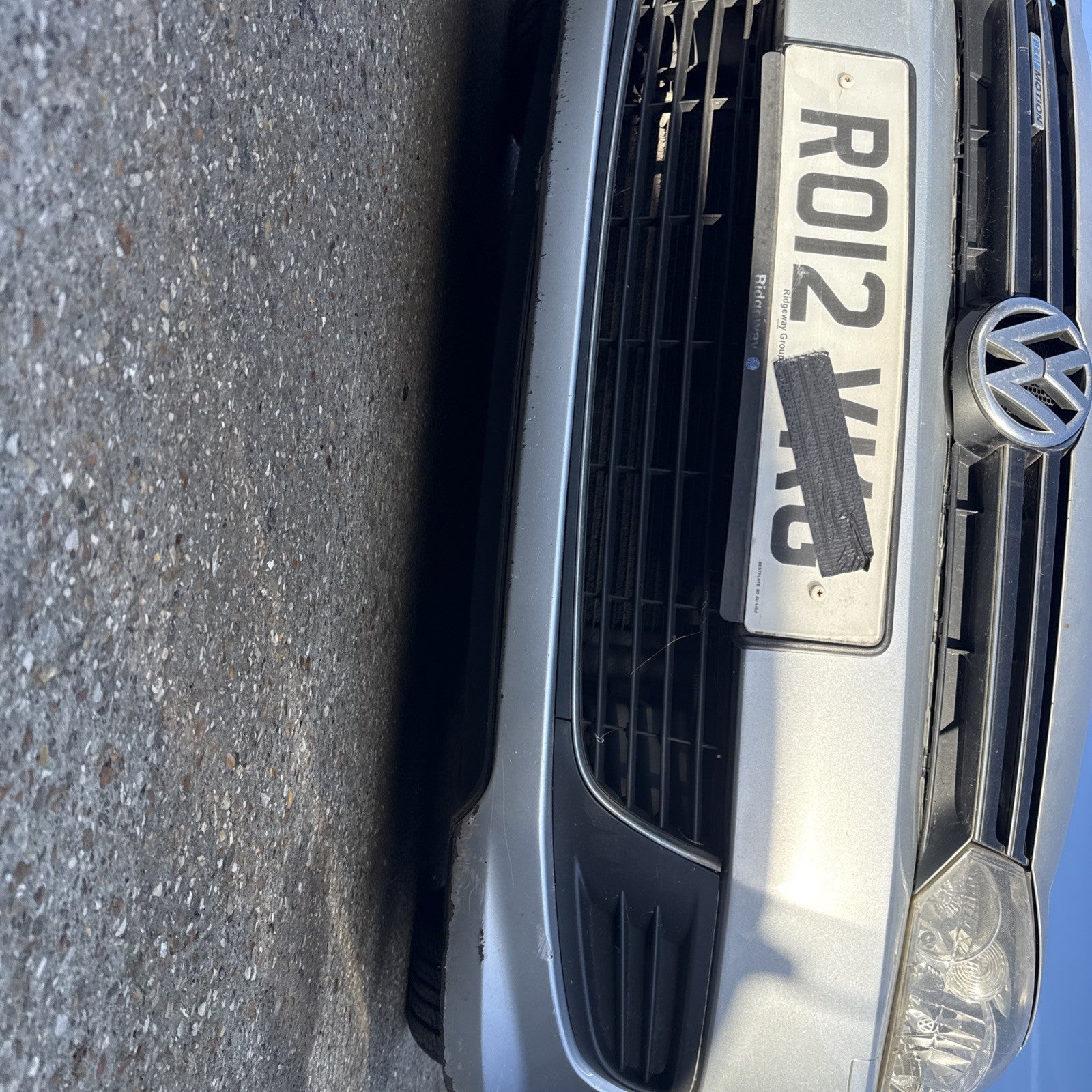 2008-2013 MK6 VOLKSWAGEN GOLF FRONT BUMPER SILVER