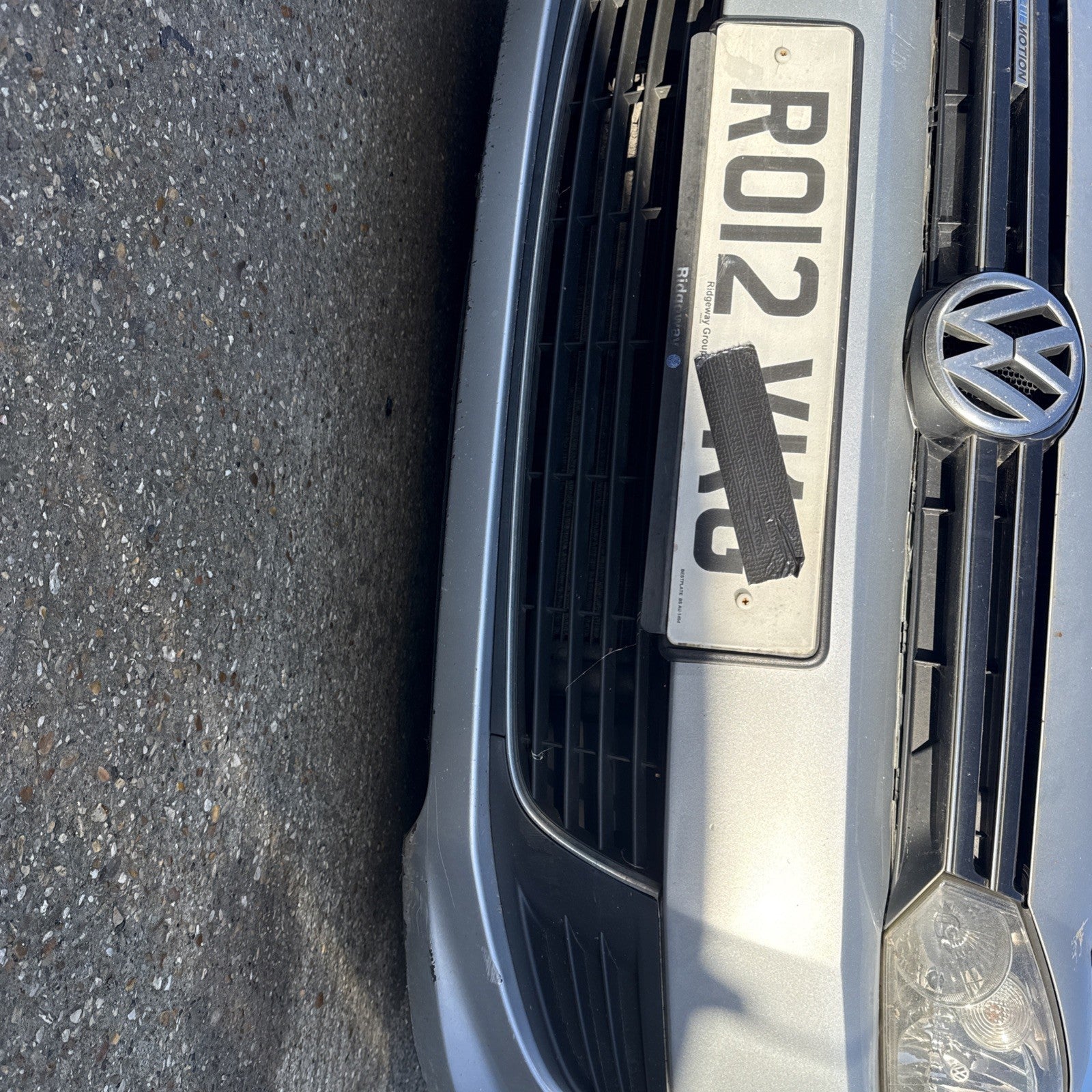 2008-2013 MK6 VOLKSWAGEN GOLF FRONT BUMPER SILVER