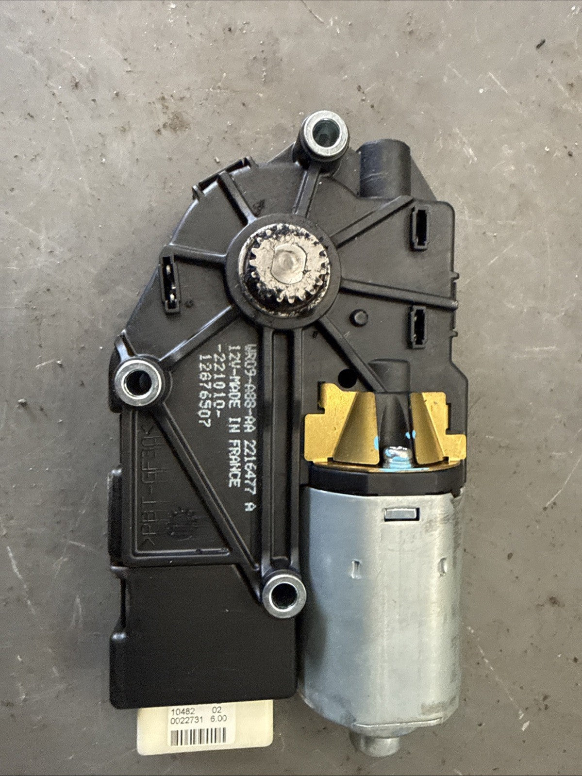 2010 JAGUAR XJ X351 PANORAMIC SUNROOF ROOF MOTOR ACTUATOR WR09-A88-AA