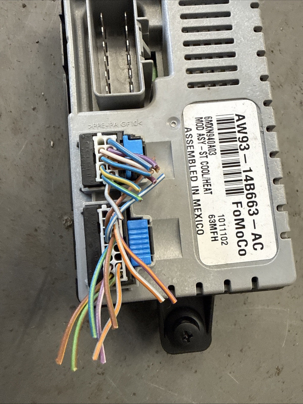 2010 JAGUAR XJ X351 HEATED SEAT CONTROL MODULE AW93-14B663-AC A227