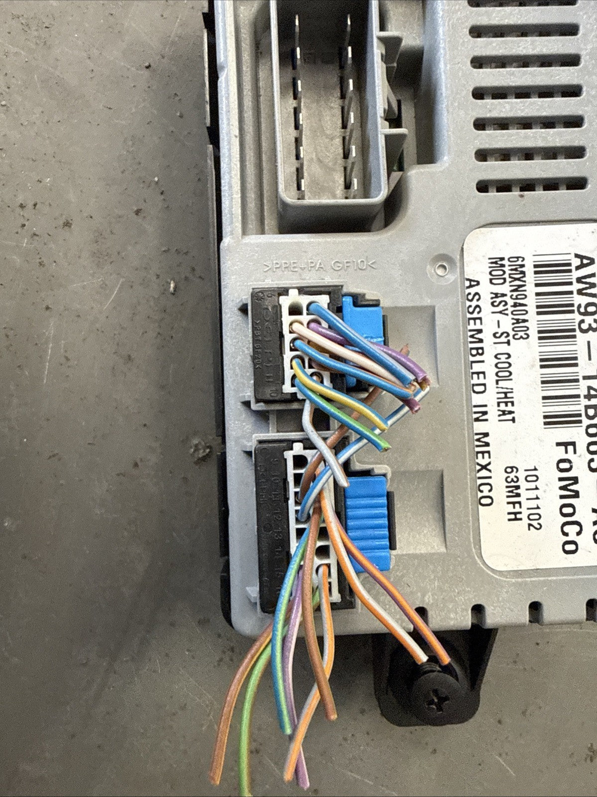 2010 JAGUAR XJ X351 HEATED SEAT CONTROL MODULE AW93-14B663-AC A227