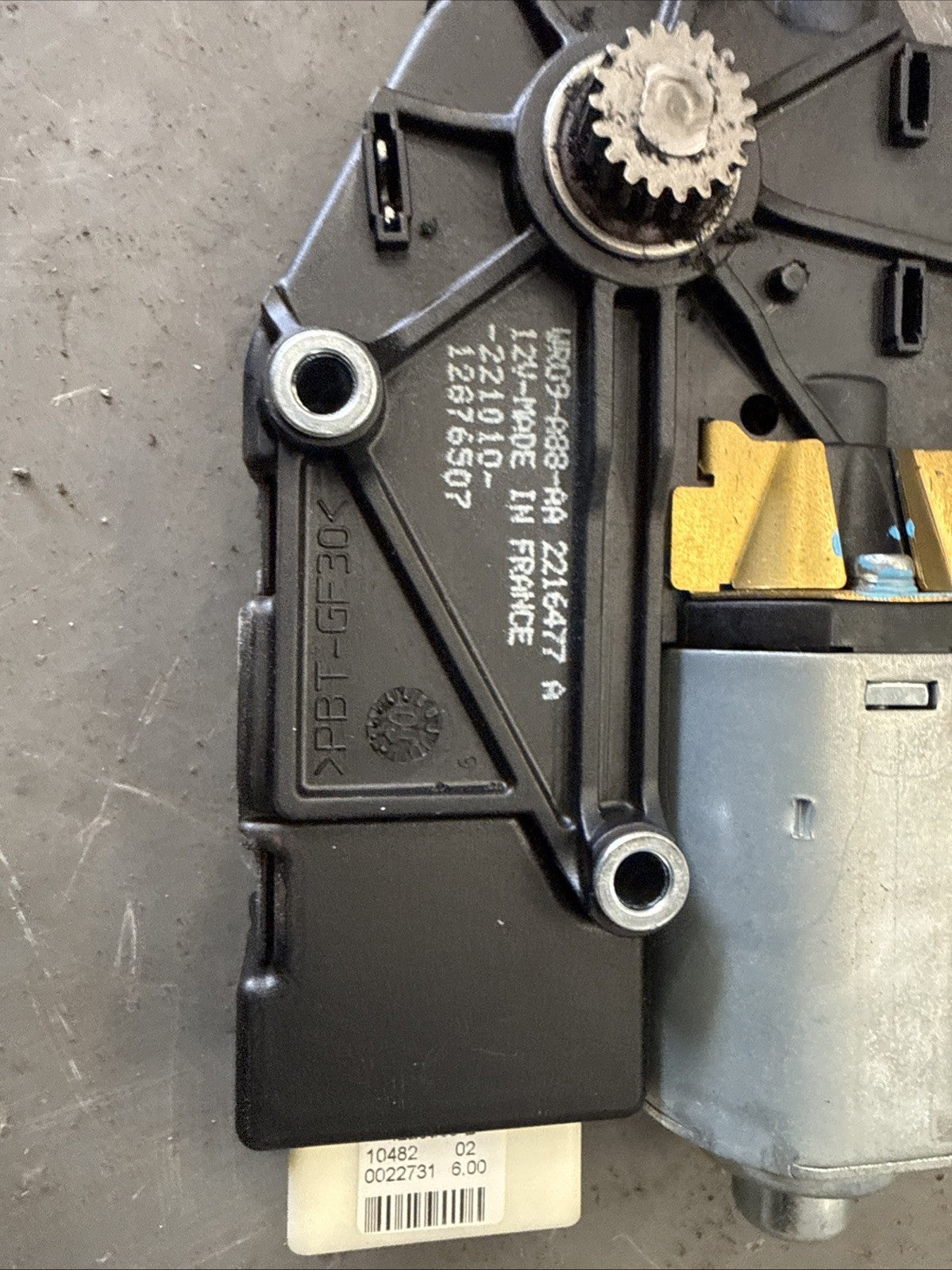 2010 JAGUAR XJ X351 PANORAMIC SUNROOF ROOF MOTOR ACTUATOR WR09-A88-AA